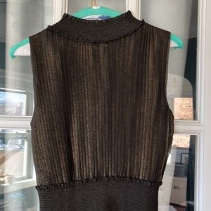 Nanette Lepore gold and black dress. Sz 6